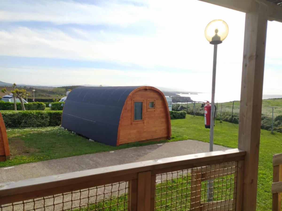 Bungalow 3 Personas - Camping Playa De Tapia Tapia De Casariego Bagian luar foto